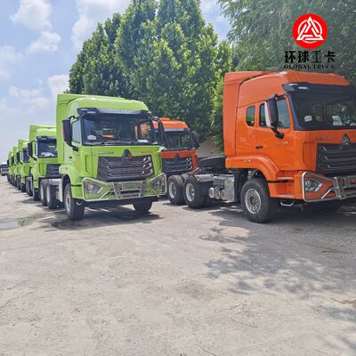न्यू सिनोट्रक हाउओ एनएक्स 6x4 371एचपी डीजल ट्रैक्टर हेड ट्रक सेमी ट्रेलर परिवहन के लिए प्राइम मूवर
