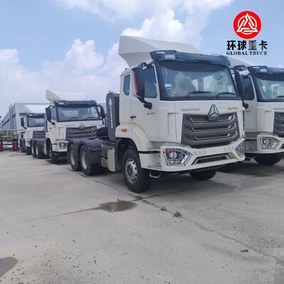 अफ्रीकी माल ढुलाई के लिए बिल्कुल नया HOWO NX 371HP 6x4 हेवी ड्यूटी ट्रैक्टर हेड ट्रक