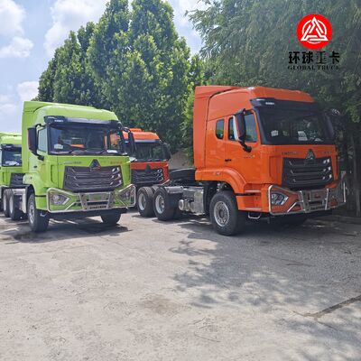 ब्रांड न्यू HOWO NX 6x4 ट्रैक्टर ट्रक 430HP हेवी ड्यूटी प्राइम मूवर अफ्रीका मार्केट के लिए
