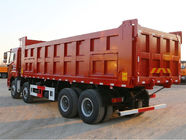 FAW 8x4 40 टन भारी शुल्क डंप ट्रक हान वी केबिन और पावर स्टीयरिंग के साथ