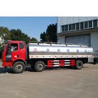 15001 - 30000L ताजा दूध टैंकर ट्रक, FAW 15.3m3 304 स्टेनलेस स्टील 6 * 4 परिवहन ट्रक