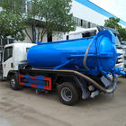 गंदे पानी यूरो 2 मैनुअल ट्रांसमिशन प्रकार के लिए 266HP 6m³ सीवेज सक्शन ट्रक