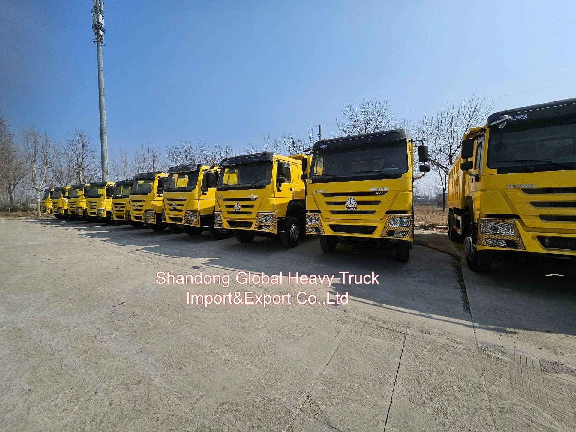 Sinotruck HOWO 6*4 10 व्हीलर 20m3 30 टन भारी टिमपर इस्तेमाल किए गए डंप ट्रक