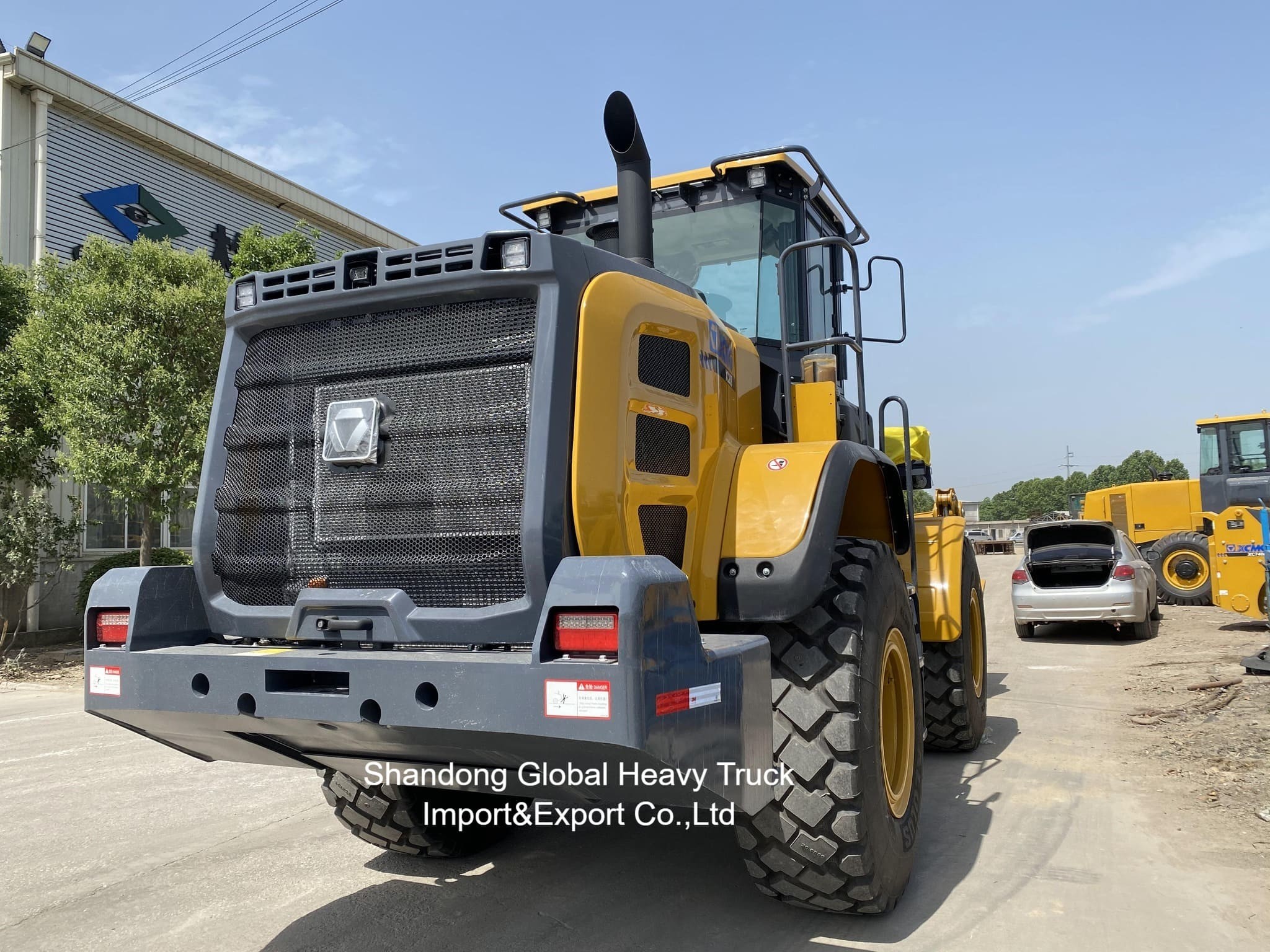 नई गर्म बिक्री 5 टन 4X4 मिनी डीजल इंजन फ्रंट व्हील लोडर Zl50gn 3.0m3 रॉक बाल्टी के साथ