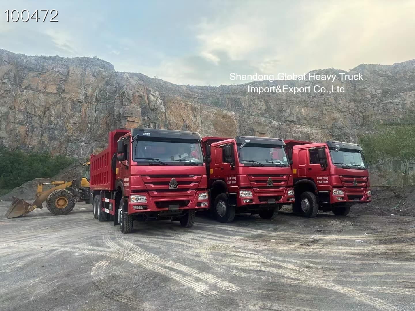 तंजानिया खनन के लिए 420HP इंजन और प्रबलित चेसिस के साथ भारी शुल्क HOWO 8×4 डंप ट्रक