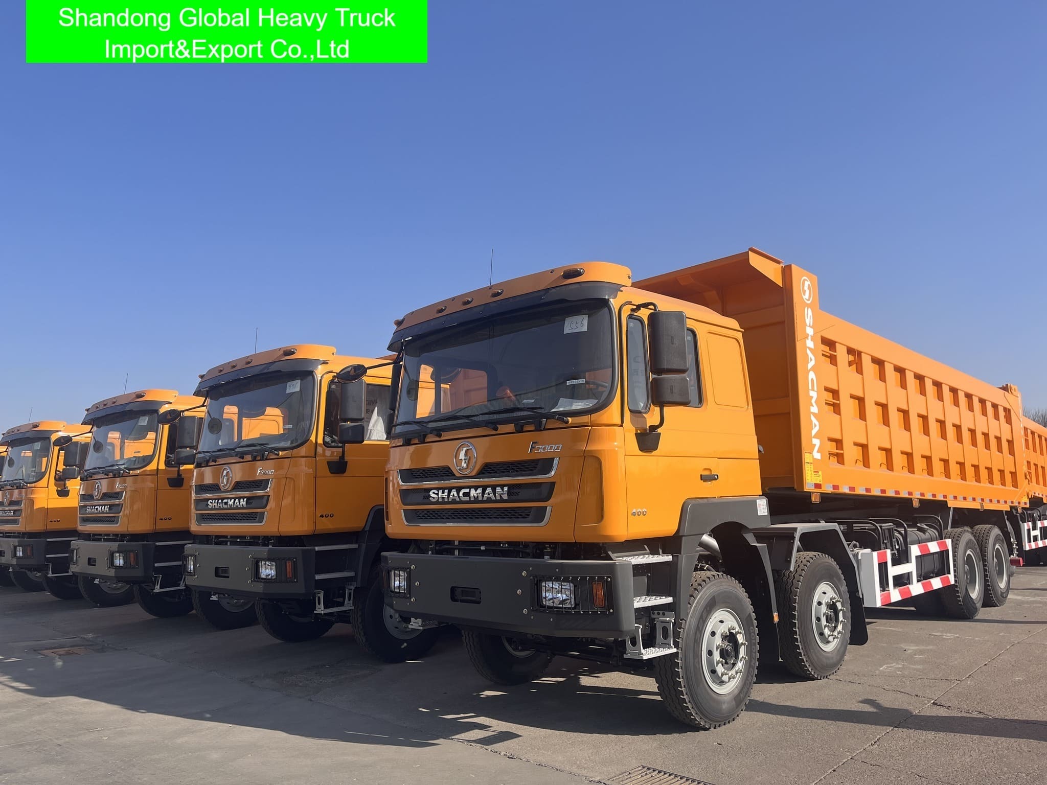 शैकमैन F3000 10 व्हीलर 380HP टिपर ट्रक 30cbm 30tons 6X4 प्रयुक्त डंप ट्रक