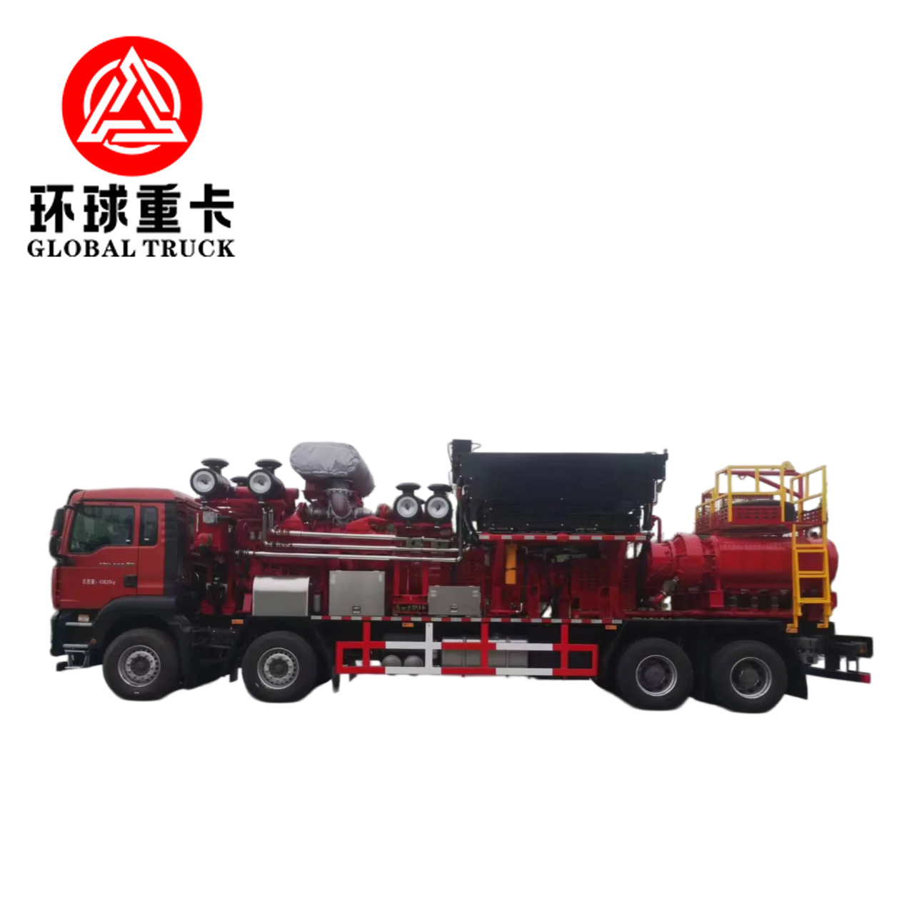 2800HP तेल क्षेत्र फ्रैक्चरिंग यूनिट ट्रक तेल ड्रिलिंग के लिए उच्च दबाव प्लंगर पंप और 8×6 ड्राइव कॉन्फ़िगरेशन के साथ