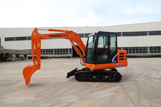 Lonking 6 Ton Hydraulic Mini Excavator with 15.4kw/2400rpm Engine and 5900*2000*2600 mm Dimensions
